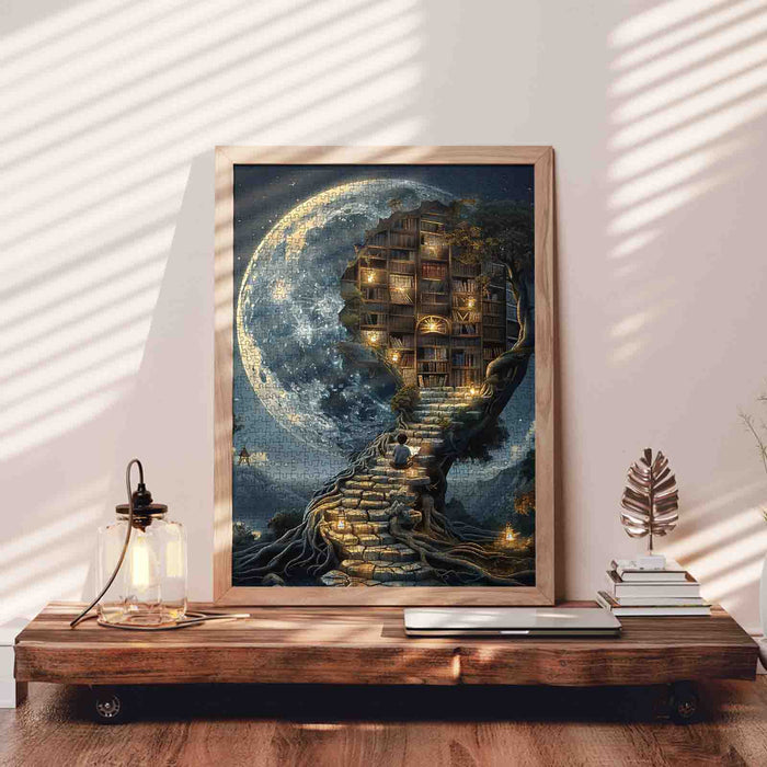 Moonlight Magic Library Jigsaw Puzzle