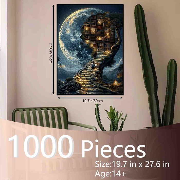 Moonlight Magic Library Jigsaw Puzzle