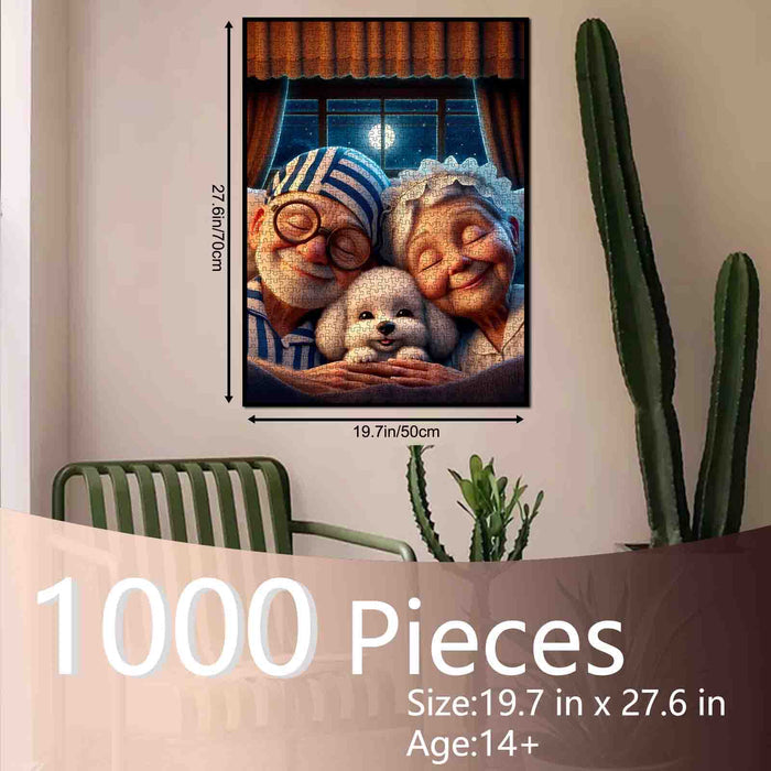 Moonlit Cozy Night Jigsaw Puzzle