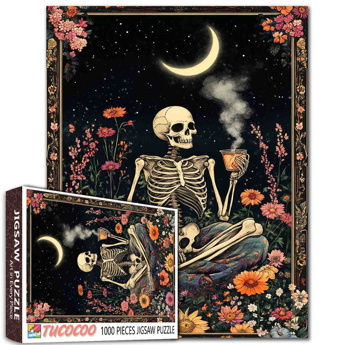 Moonlit Skeleton Jigsaw Puzzle