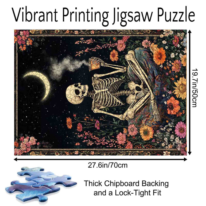 Moonlit Skeleton Jigsaw Puzzle