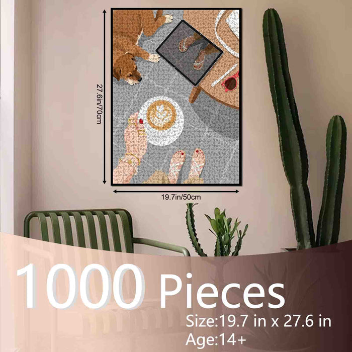 Morning Latte Moment Jigsaw Puzzle