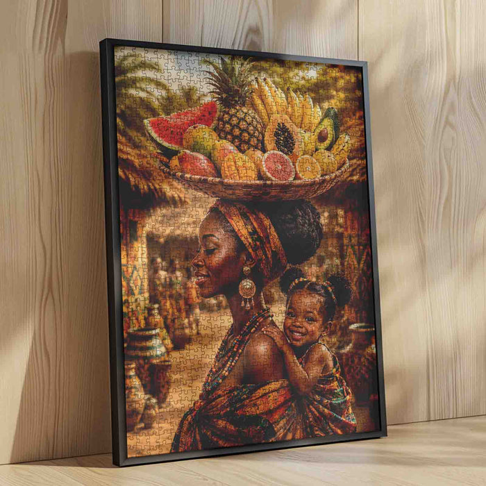 Mother and Child Harvest Jigsaw Puzzle