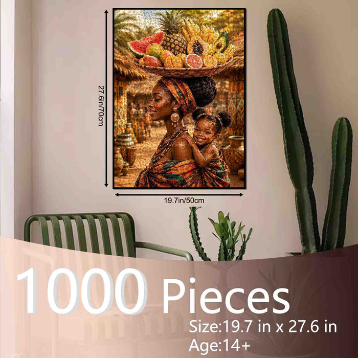 Mother and Child Harvest Jigsaw Puzzle