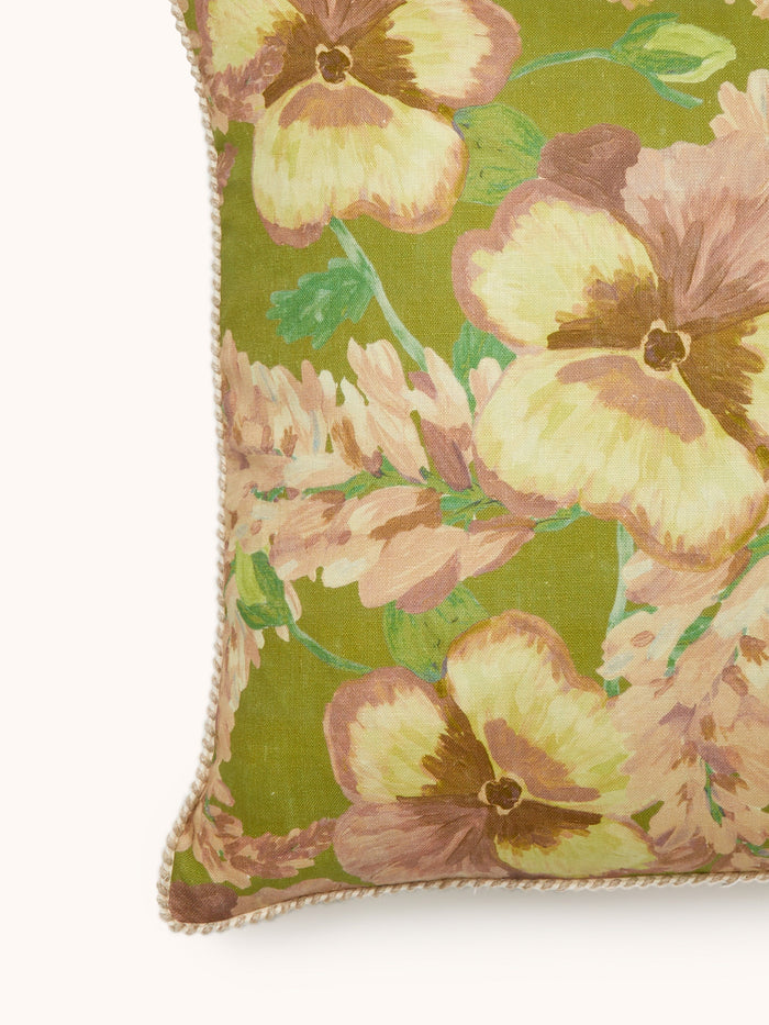 Mountain Floral Citrine 50cm Cushion detail