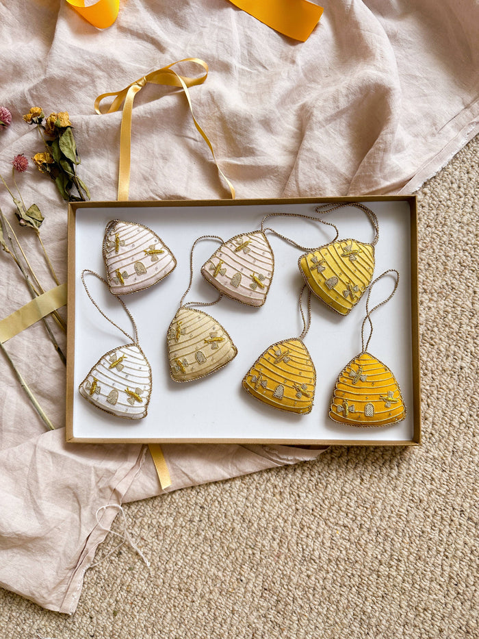 Mustard Handmade Beehive Spring Easter Decoration