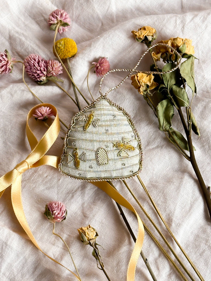 Mustard Handmade Beehive Spring Easter Decoration