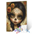 Mystic Sugar Skull Girl Paint by Numbers