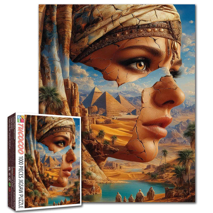 Mystical Egypt Desert Queen Jigsaw Puzzle