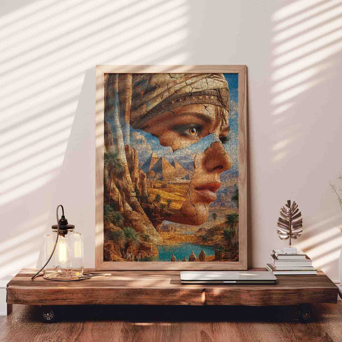 Mystical Egypt Desert Queen Jigsaw Puzzle