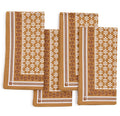 Natural Elements Set of 4 Block Print Design Cloth