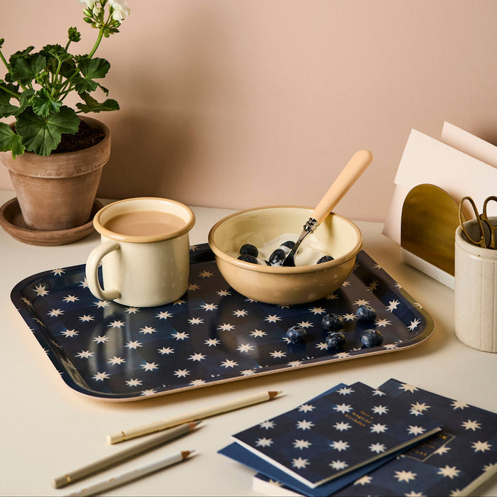 Navy Star Medium Tray