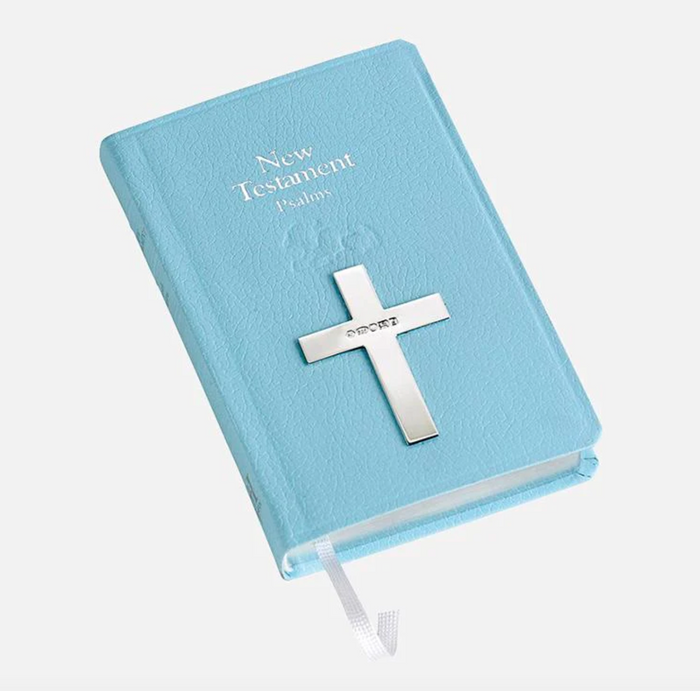 New Testament Bible With Sterling Silver Cross