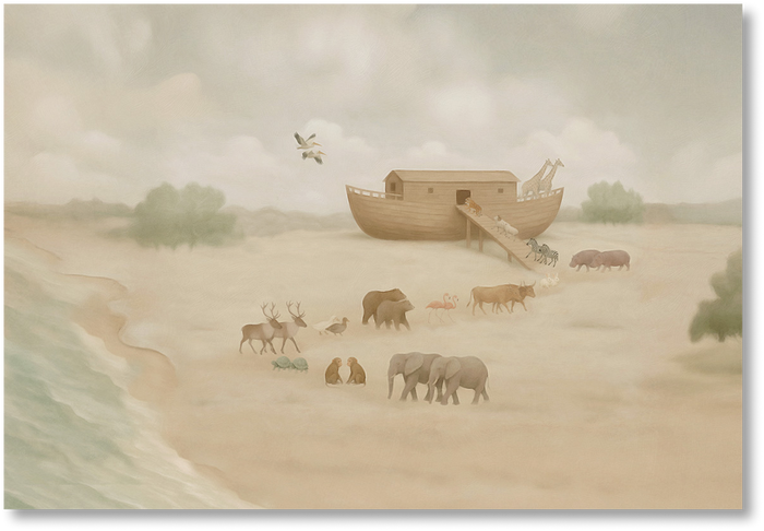 Noah's Ark Horizontal Print