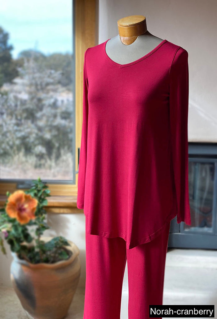 Norah bamboo long sleeve pajama sets by Yala