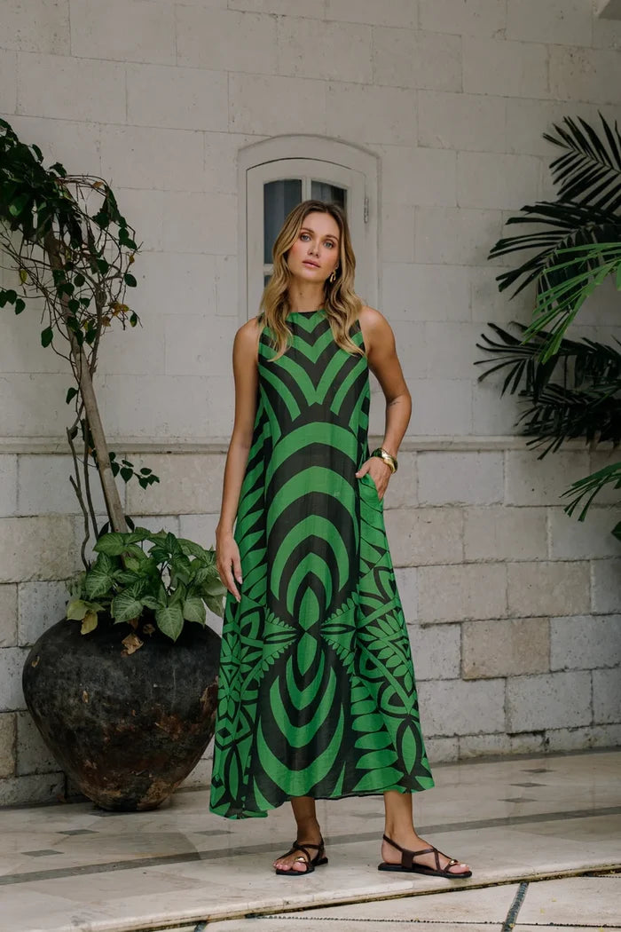 Noveau Maxi Dress - Emerald