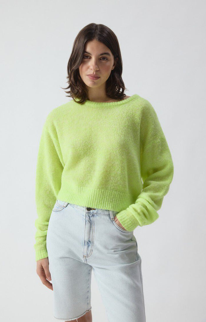 Nuggy Sweater - Fluro Lemon Melange