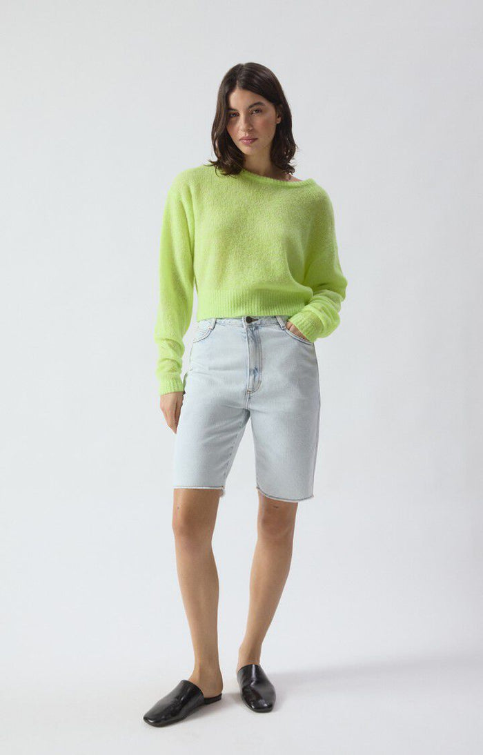 Nuggy Sweater - Fluro Lemon Melange