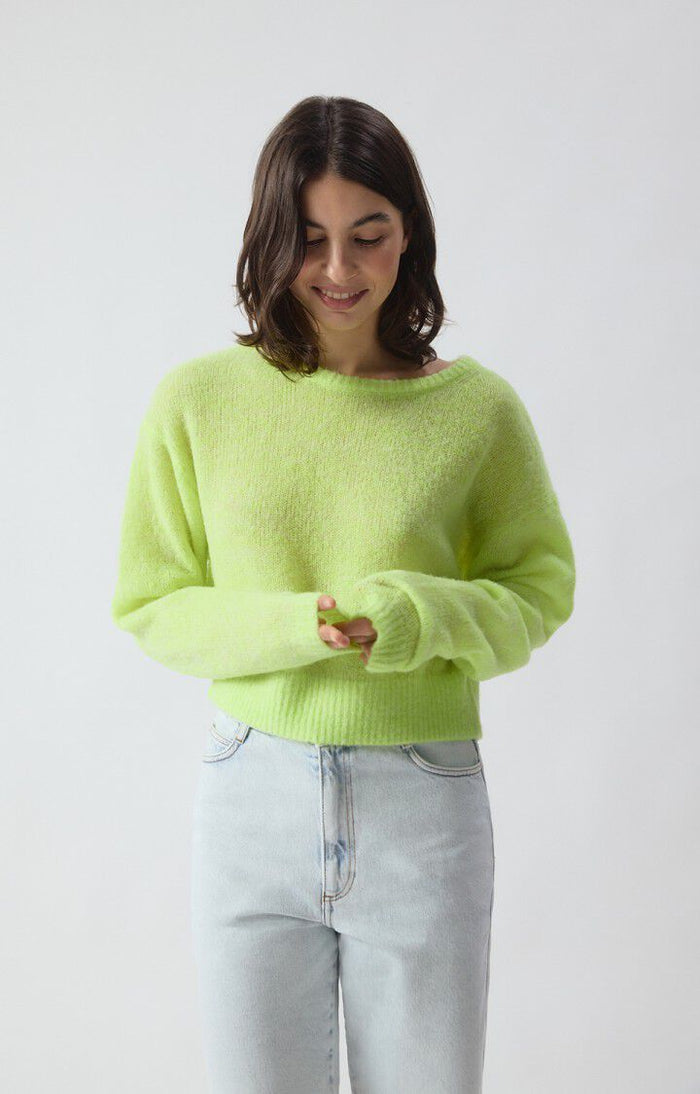 Nuggy Sweater - Fluro Lemon Melange