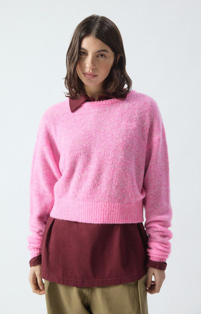 Nuggy Sweater - Fluro Petunia Melange