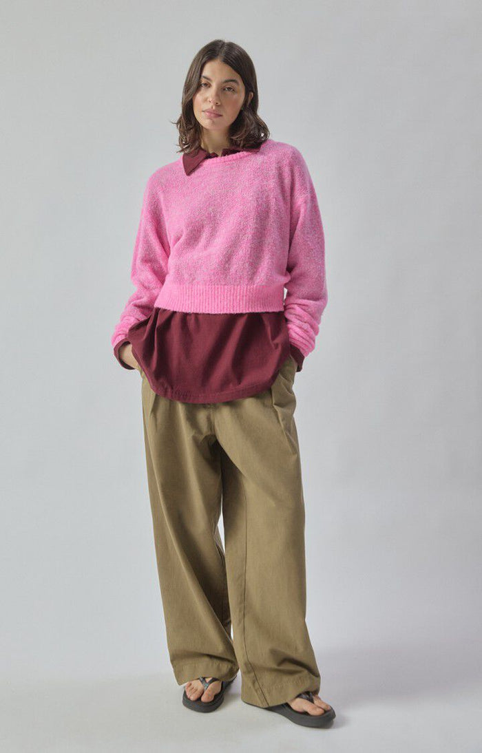 Nuggy Sweater - Fluro Petunia Melange