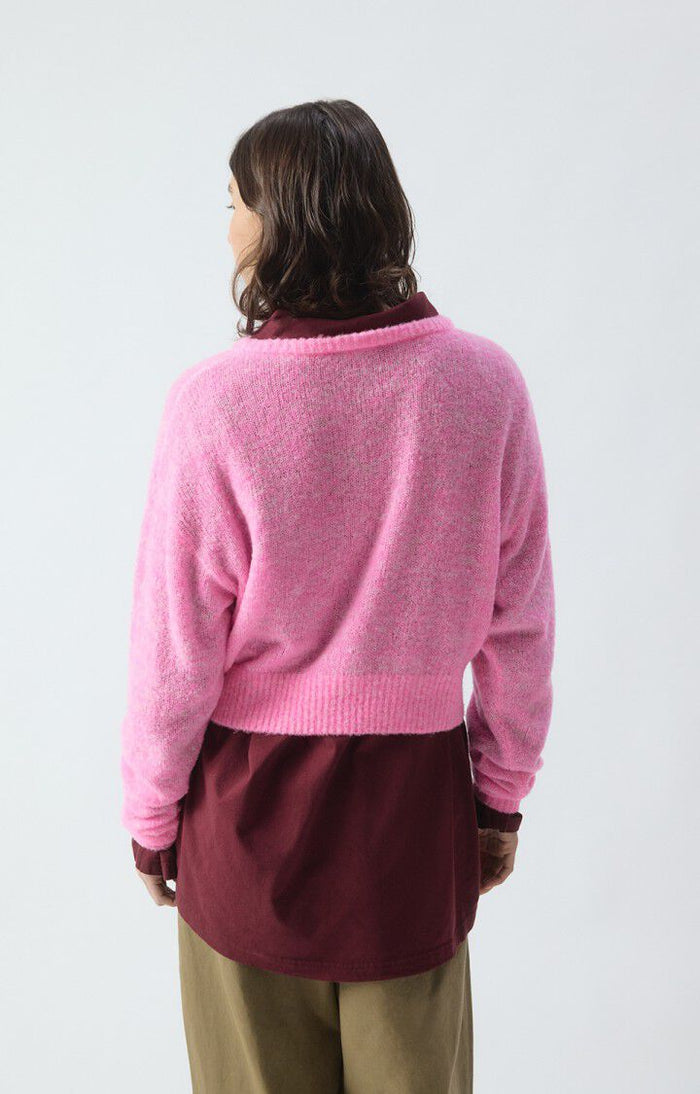 Nuggy Sweater - Fluro Petunia Melange