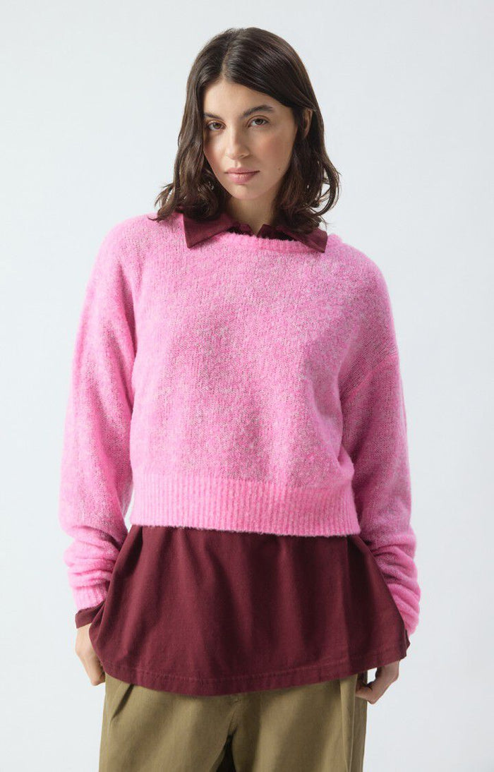 Nuggy Sweater - Fluro Petunia Melange