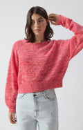 Nuggy Sweater - Fluro Strawberry Melange