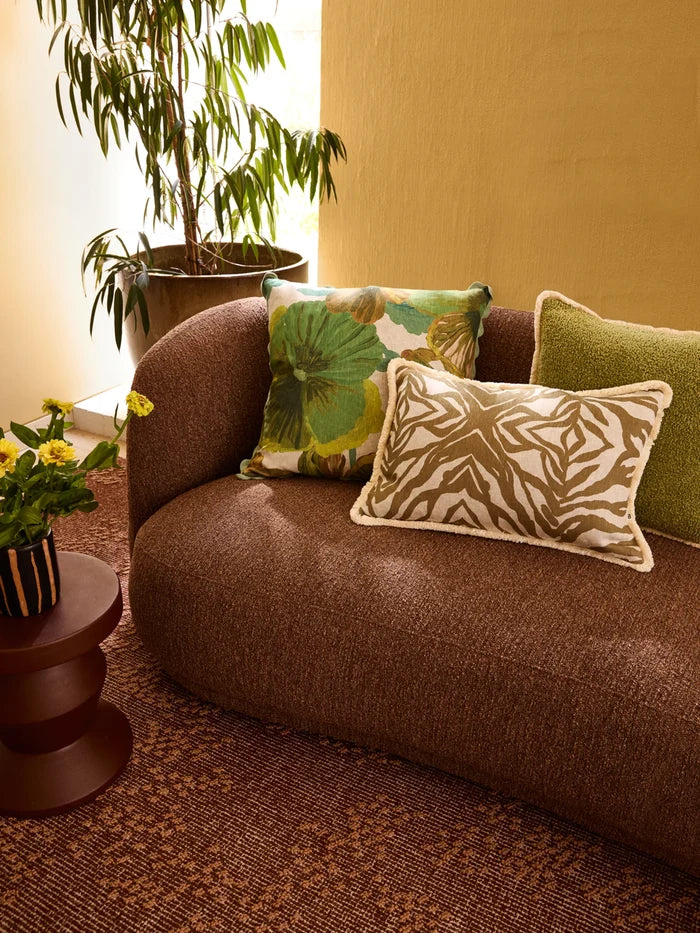 Olive Zebra Cushion