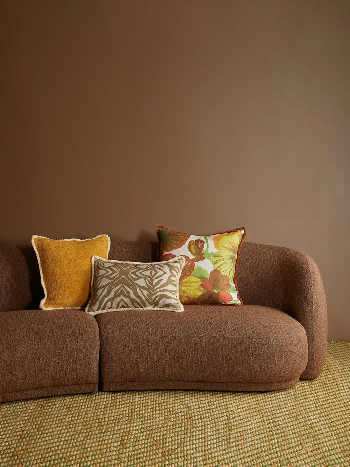 Olive Zebra Cushion