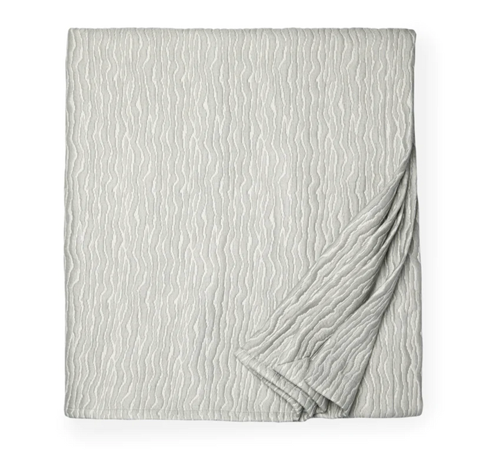 Ondate cotton coverlet by Sferra