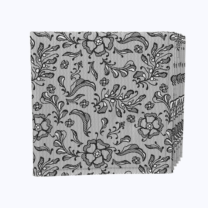 Ornamental Lace Flowers Napkins