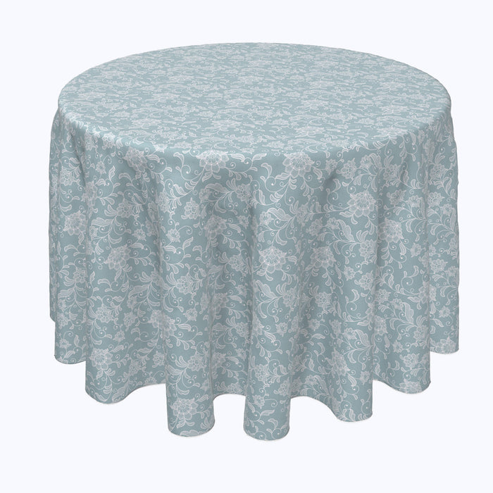 Ornate Blue Floral Swirls Rounds