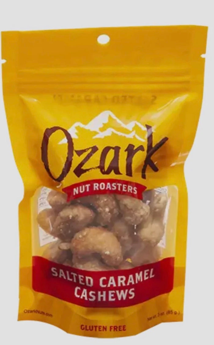 Ozark Nut Salted Caramel Cashews 3.5 Oz