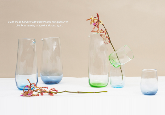 Pale Green Glass Pitcher
