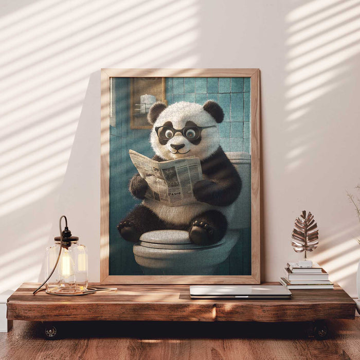Panda Reading Jigsaw Puzzle