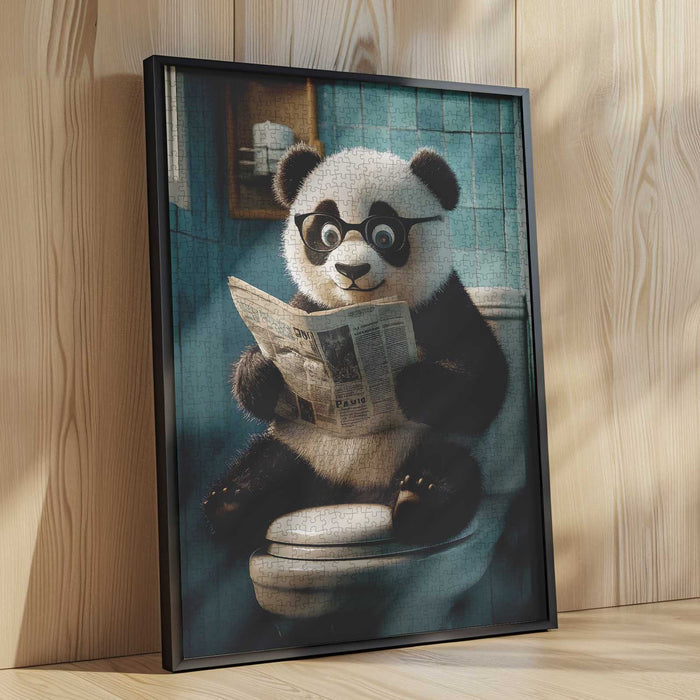 Panda Reading Jigsaw Puzzle
