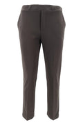 Pantalone donna in punto milano marrone