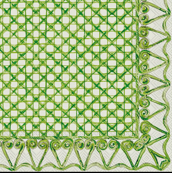 Paper Cocktail Napkins 20ct Botanical Cane Grn Rosanne
Beck