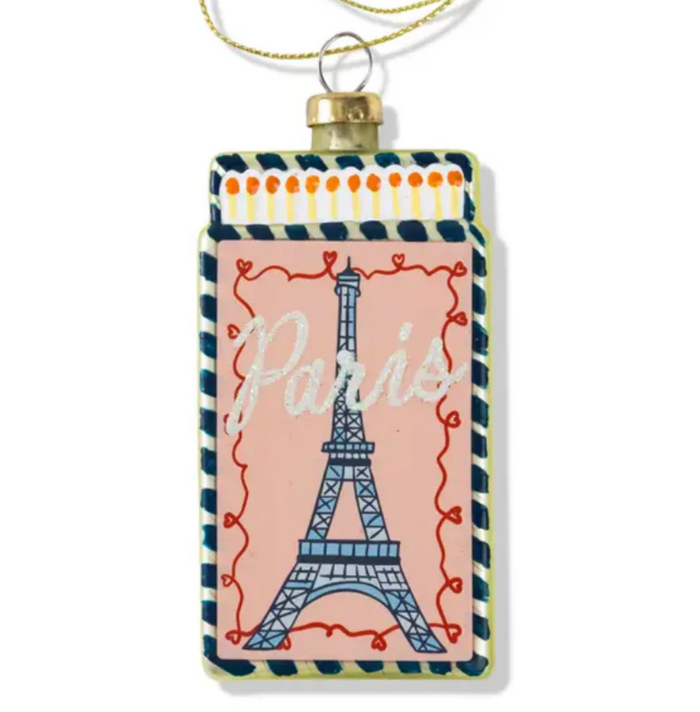 Paris Matchbook Ornament