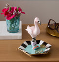 patience brewster sheila flamingo trinket dish