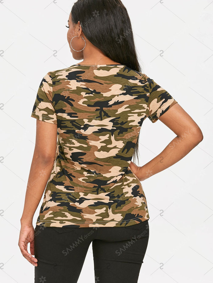 Patriotic Camo Pocket T-shirt - 64 Corp