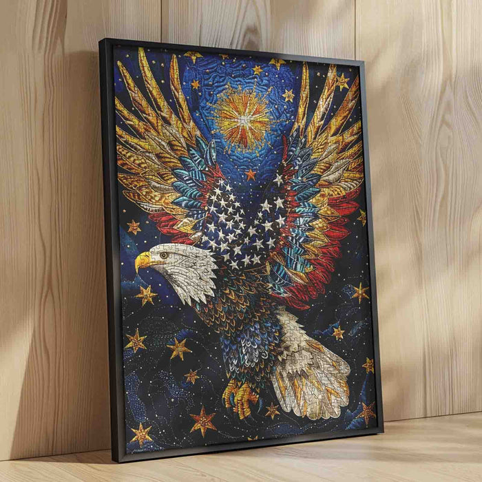 Patriotic Eagle Wings Jigsaw Puzzle