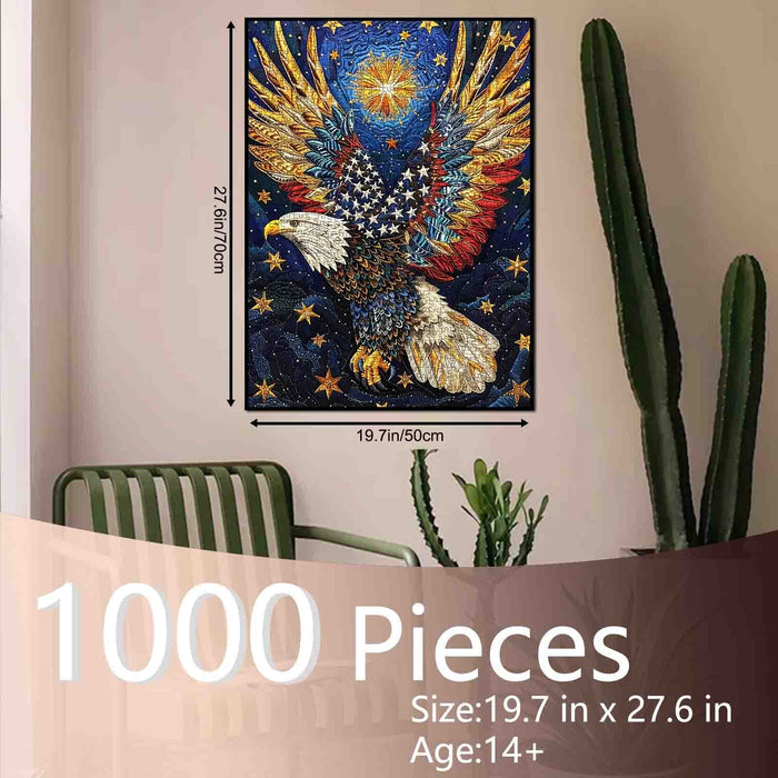 Patriotic Eagle Wings Jigsaw Puzzle