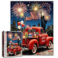 Patriotic Fireworks Celebration Night Jigsaw Puzzle