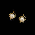 Pea Pod 1 Pearl Post Earrings