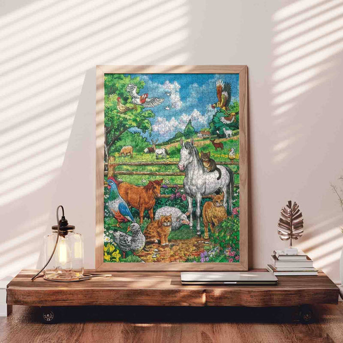 Peaceful Farm Morning Jigsaw Puzzle