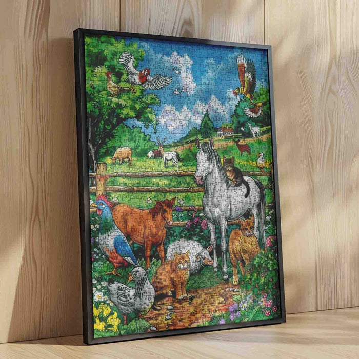 Peaceful Farm Morning Jigsaw Puzzle
