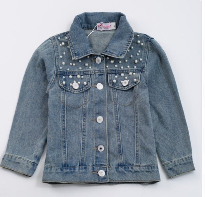Pearl denim jacket