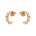 Pearl Hoop Studs
